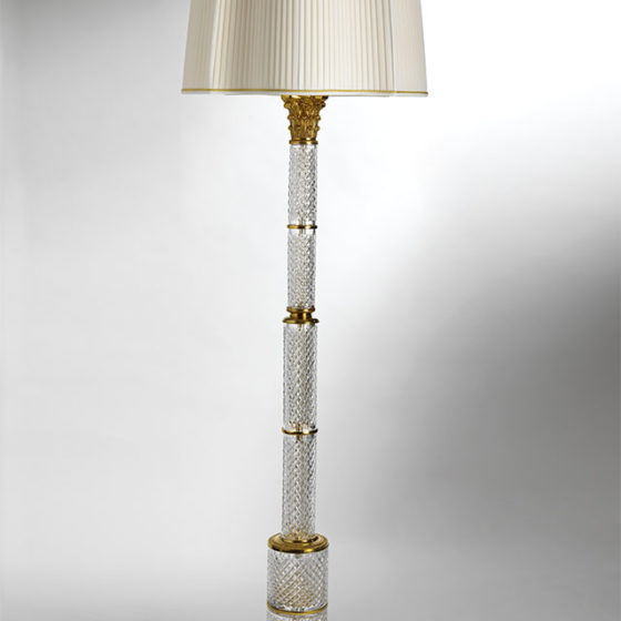 Art. L113/4 • “Peterhof” Lamp • gilded bronze and crystal • Ø 57, H 188